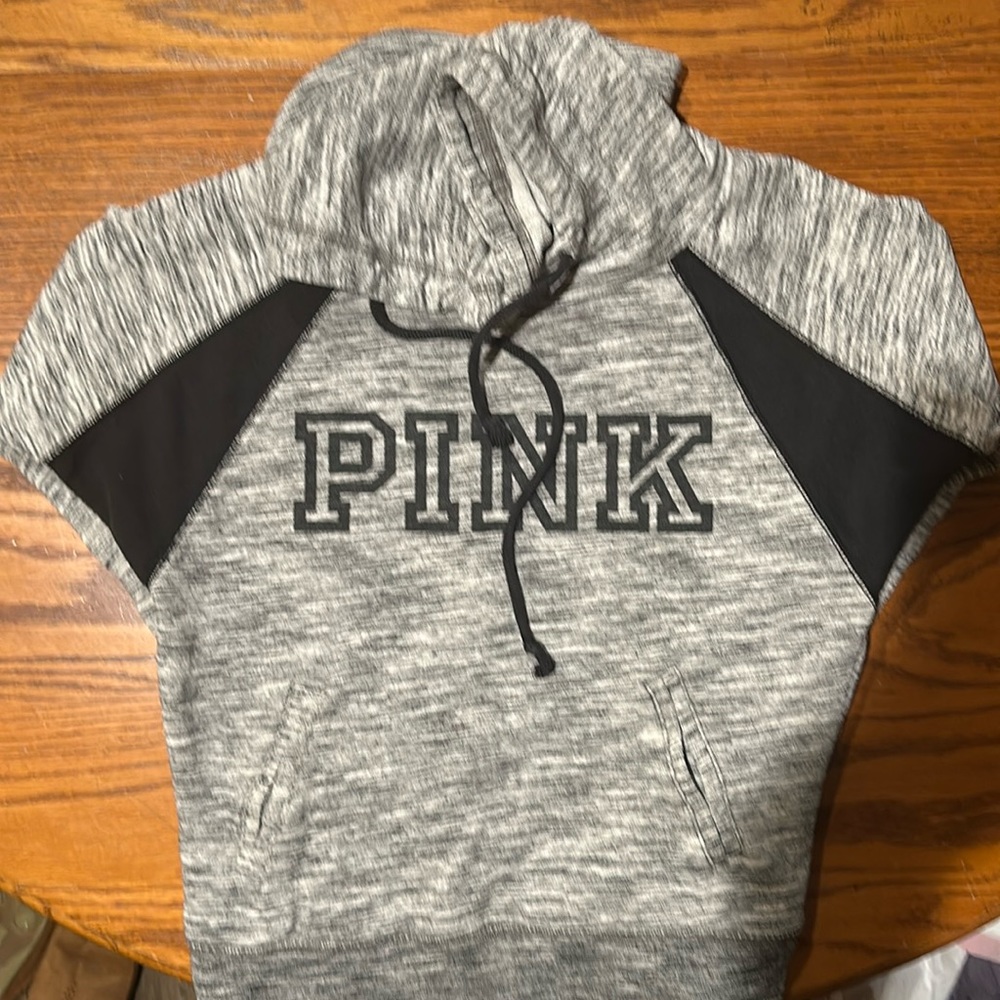 Used PINK - gray hoodie small
